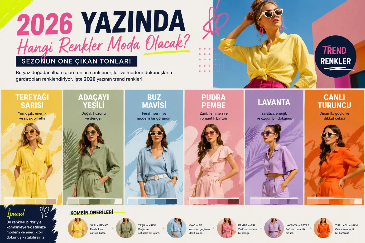 2026 Yazında Hangi Renkler Moda Olacak? Sezonun Öne Çıkan Tonları