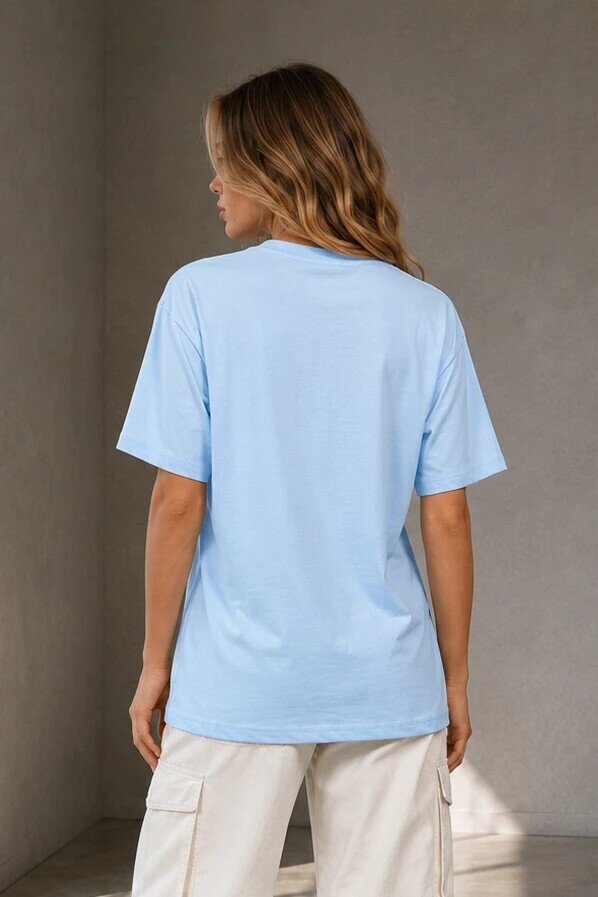 2353 Basic Tshirt Bebe Mavi