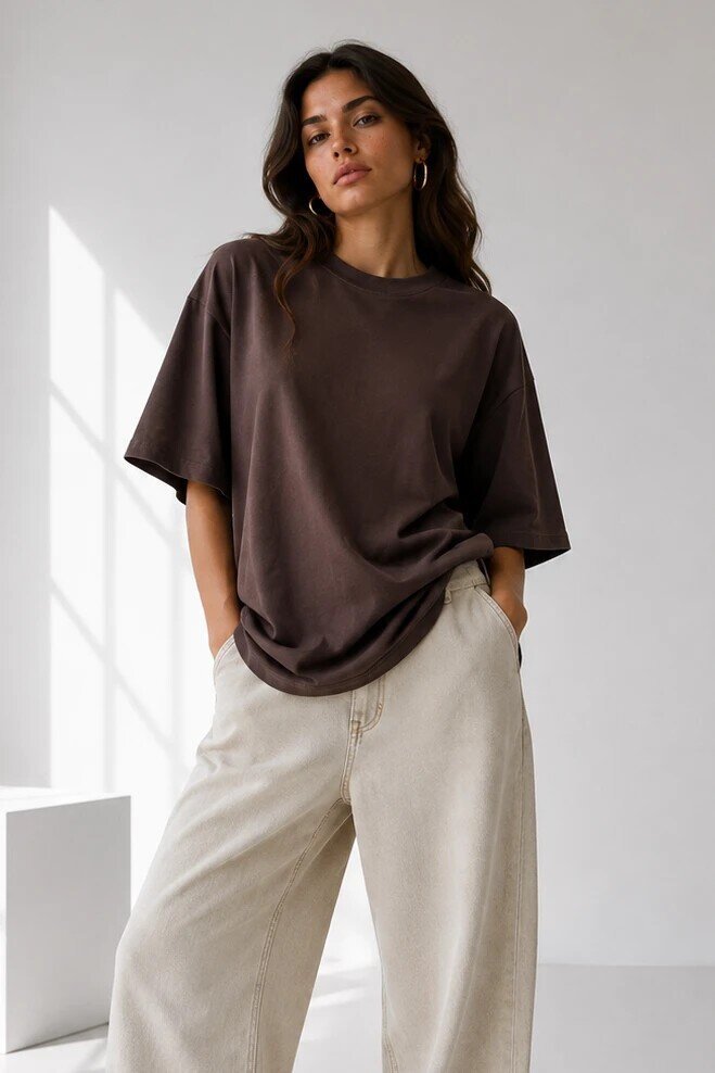 2353 Basic Tshirt Kahve