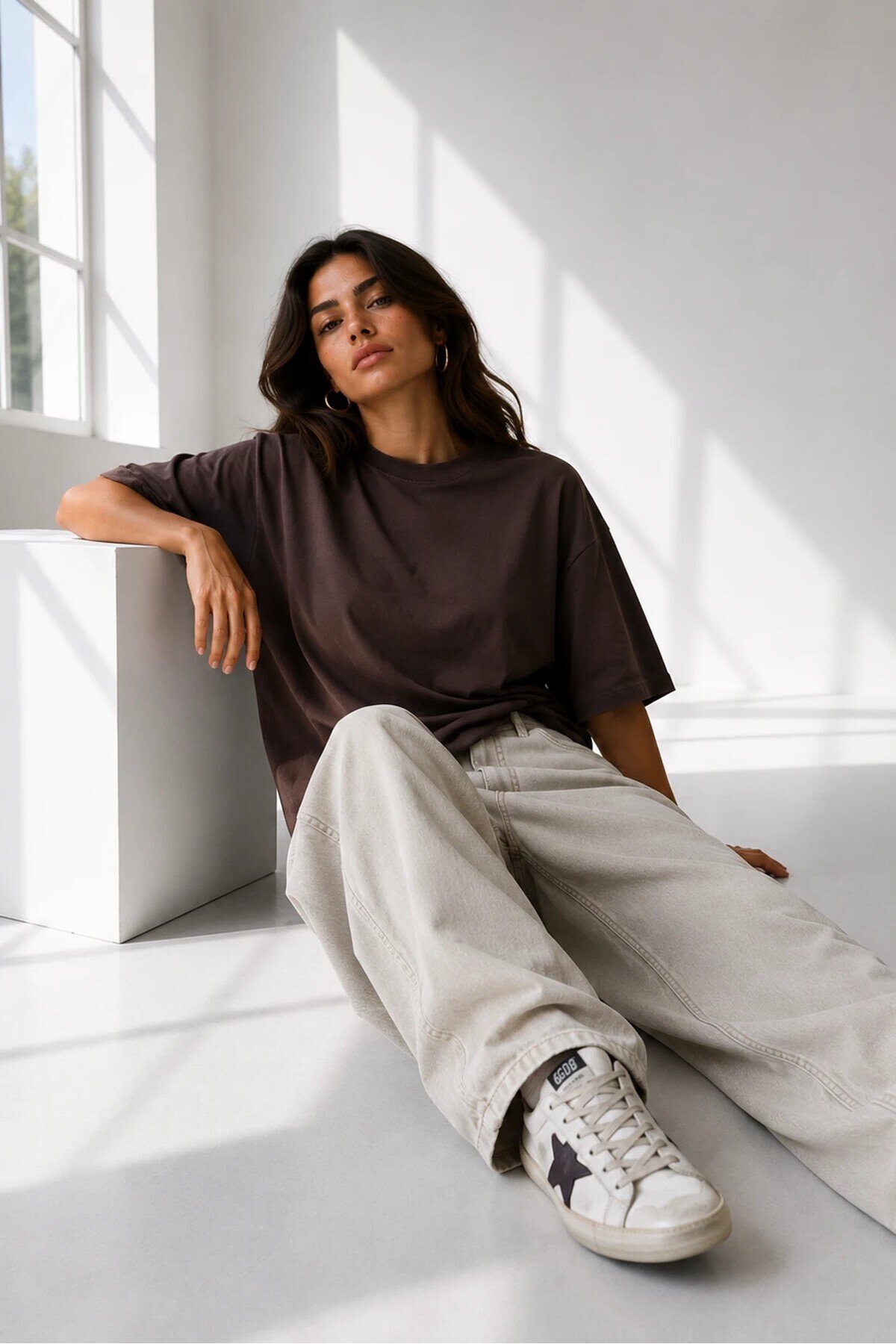 2353 Basic Tshirt Kahve