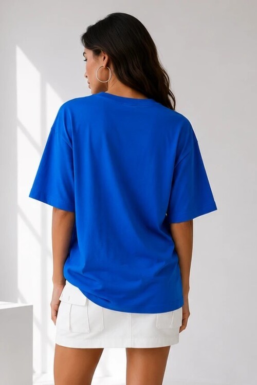 2353 Basic Tshirt Mavi