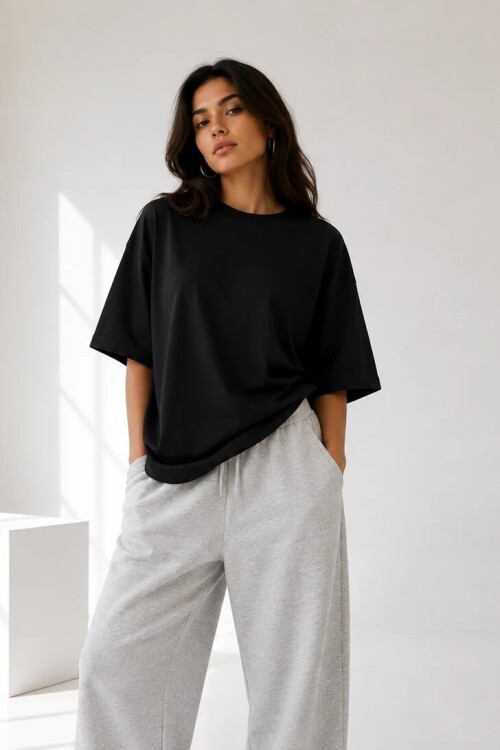 2353 Basic Tshirt Siyah