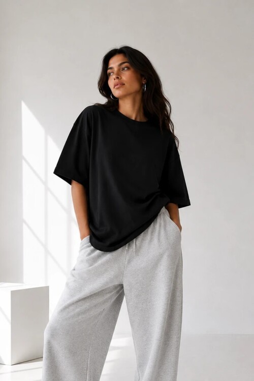 2353 Basic Tshirt Siyah