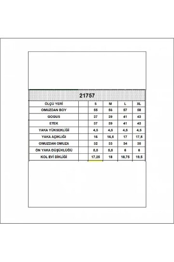21757 Balıkçı Yaka Kolsuz Bluz Ekru