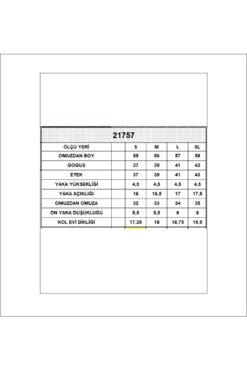 21757 Balıkçı Yaka Kolsuz Bluz Lacivert