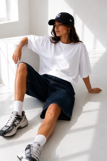 2353 Basic Tshirt Beyaz