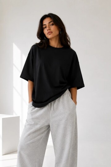 2353 Basic Tshirt Siyah