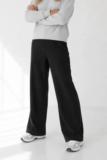 3630 Beli Lastikli Pantolon Siyah
