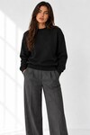 21614 Bisiklet Yaka Sweat Siyah