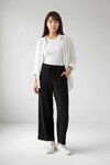 2234 Beli Lastikli Pantolon Siyah
