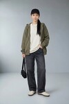 24445 Diz Dikiş Detaylı Baggy Jean Siyah