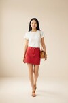 26650 Bisiklet Yaka Oversize Tshirt Beyaz
