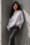 2761 Beli Sıkmalı Kapüşonlu Sweat Karmelanj