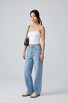 5053 Askılı Pedli Crop Ekru